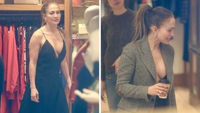 Jennifer Lopez Turns Heads as She Goes Bra-Free While Shopping in Beverly Hills
