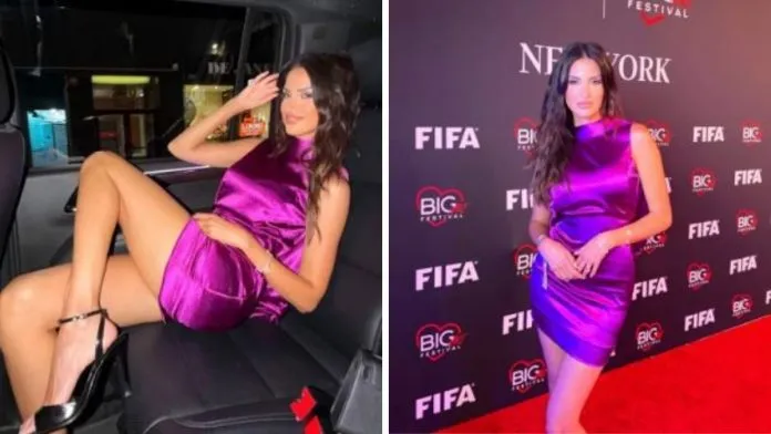 Adsız tasarım (80) World Cup Host Eleonora Incardona Wows in Purple Dress During FIFA Event