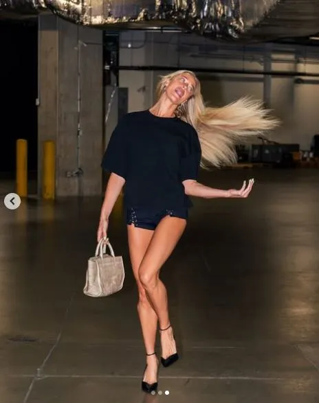 WNBA Star Sophie Cunningham Shows Off Long Legs in Chic Mini Skirt