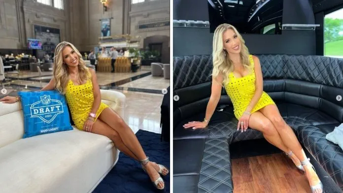 wer ewr werwerewr werwe rewr Chiefs Heiress Gracie Hunt Stuns in Sparkling Turquoise Gown During NYC Getaway