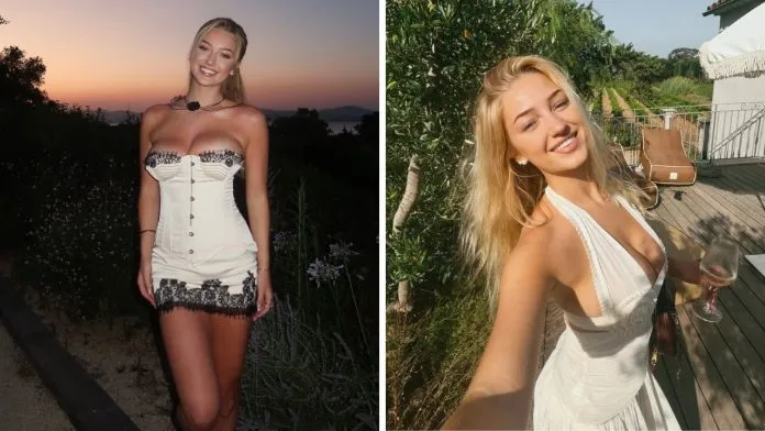 Ring Girl Sydney Thomas Stuns in St. Tropez Sunset Photoshoot