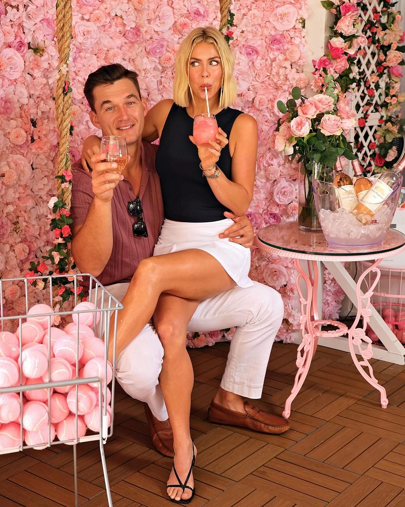 Tyler Cameron Reveals Fiancée Encourages Flirty Moves With DWTS Partner Sharna Burgess 3 Cameron became a household name after competing on Hannah Brown’s season of “The Bachelorette” in 2019.
