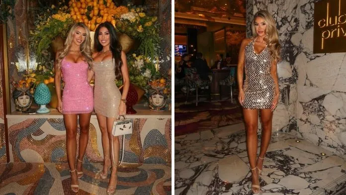 Adsız tasarım - 2026-10-24T213703.607 NBC Sports Star Sara Cardona Shines in Sparkling Pink Dress With Glamorous Friend