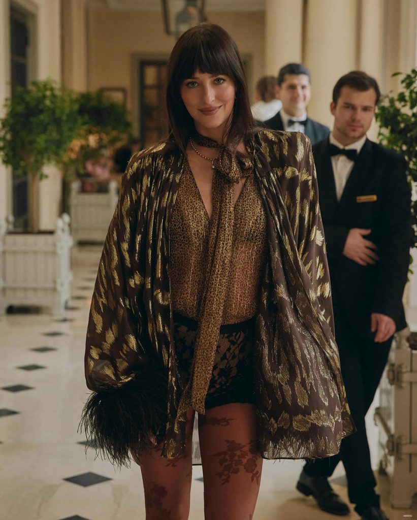 Dakota Johnson and MGK Spotted Together in LA After Reports of Steamy New Romance 4 The Lost Americana musician was decked out in an indigo blue denim jacket and matching jeans