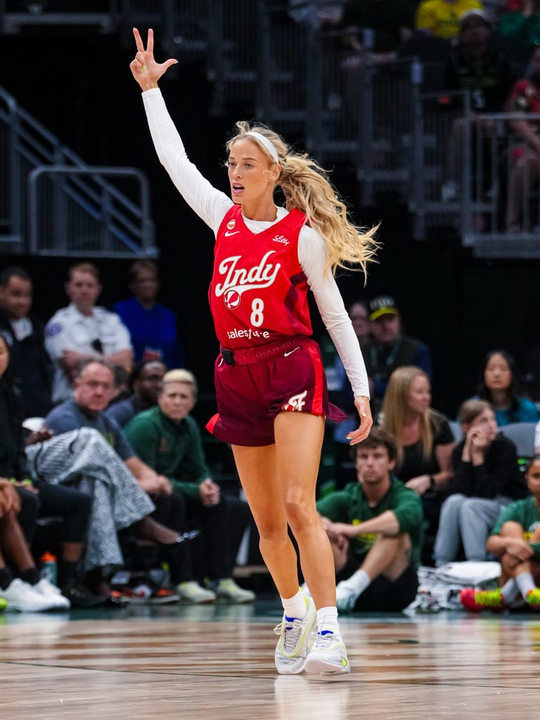 Sophie Cunningham Wows WNBA Fans With Backstage Pics as One Calls Her 'Queen' 7 Cunningham has defended teammate Caitlin Clark