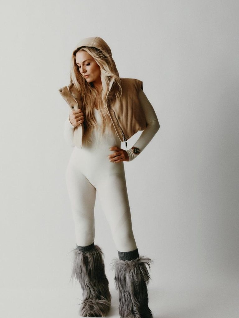 Lindsey Vonn showed off in stunning snaps while promoting her new winter clothing line
